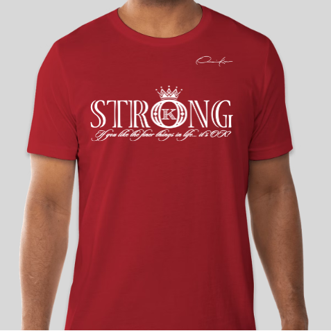 strong t-shirt red