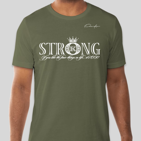 strong t-shirt army green