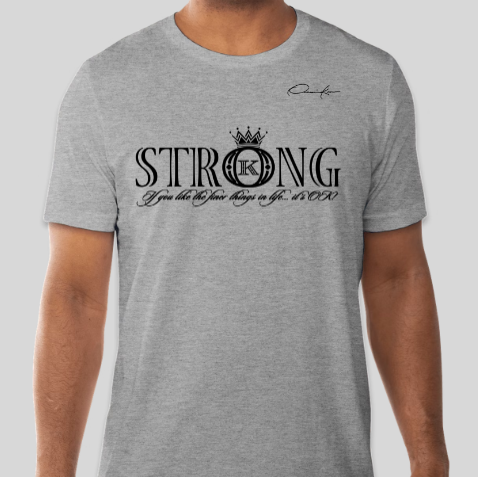 strong t-shirt gray