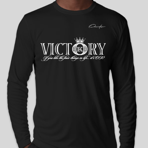 victory shirt black long sleeve