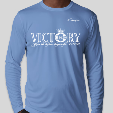 victory shirt carolina blue long sleeve
