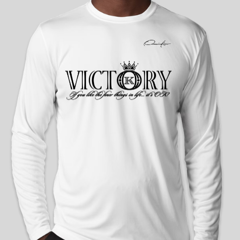 victory shirt white long sleeve