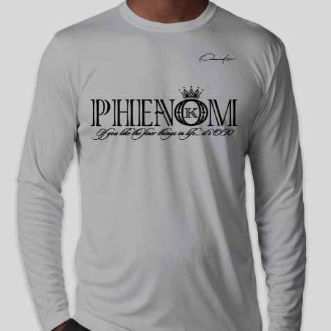 phenom shirt gray long sleeve