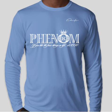 phenom shirt carolina blue long sleeve