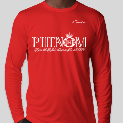 phenom shirt red long sleeve
