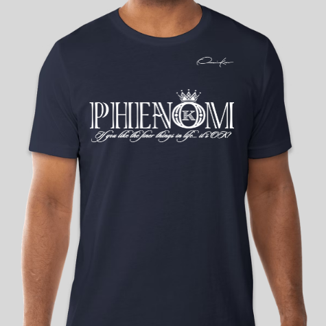 phenom t-shirt navy blue