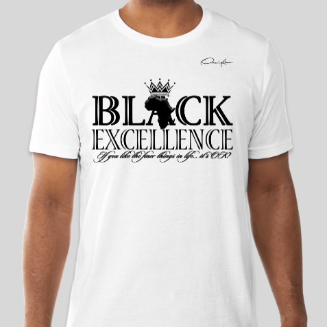 white black excellence shirt
