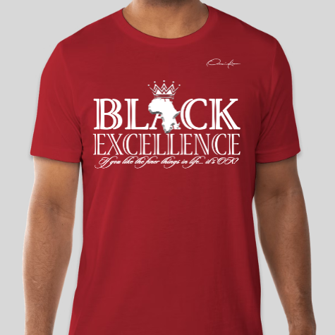 red black excellence shirt