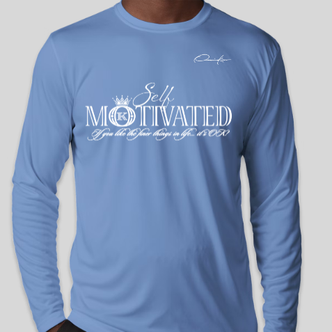 carolina blue motivation long sleeve shirt