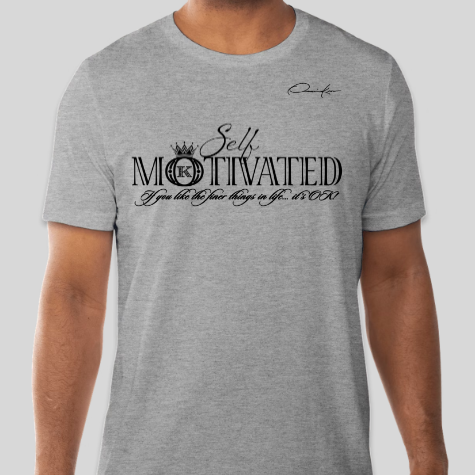 motivation t-shirt gray