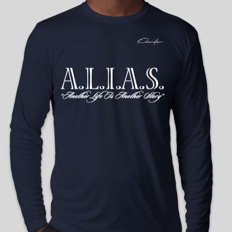 navy blue A.L.I.A.S. long sleeve shirt - alias