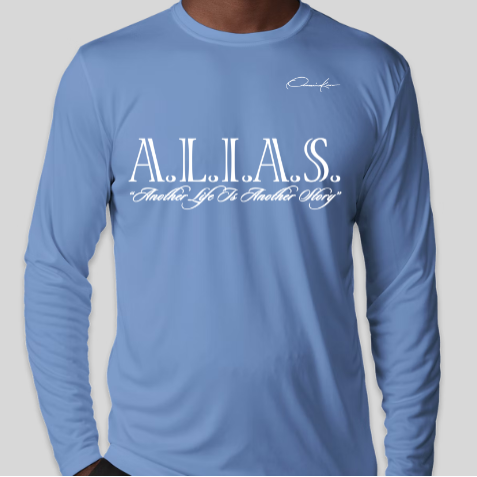 carolina blue A.L.I.A.S. long sleeve shirt - alias