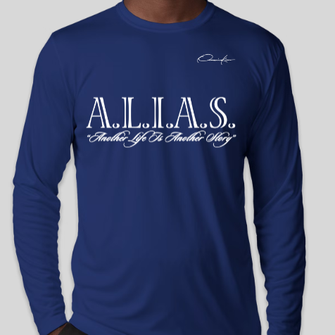 royal blue A.L.I.A.S. long sleeve shirt - alias