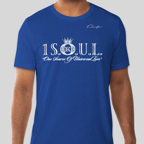 royal blue 1 S.O.U.L. t-shirt