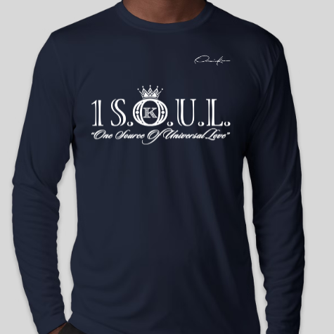 navy blue 1 S.O.U.L. long sleeve shirt