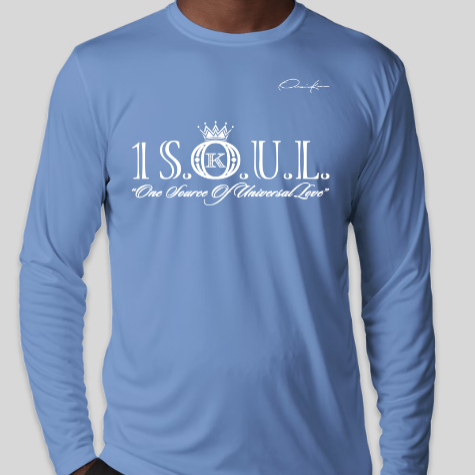 carolina blue 1 S.O.U.L. long sleeve shirt