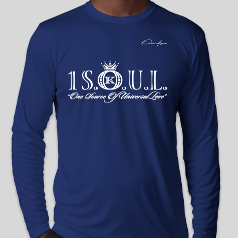 royal blue 1 S.O.U.L. long sleeve shirt