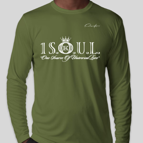 army green 1 S.O.U.L. long sleeve shirt