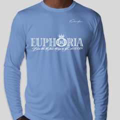 Euphoria Long Sleeve T-Shirt - Carolina Blue / Small - Long Sleeve Tee