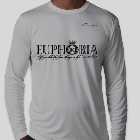 euphoria shirt long sleeve gray