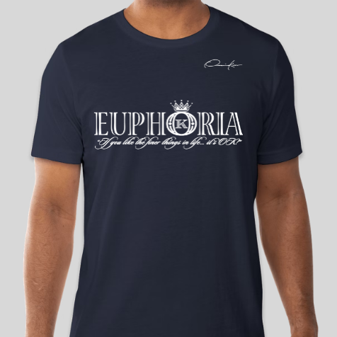 navy blue euphoria t-shirt