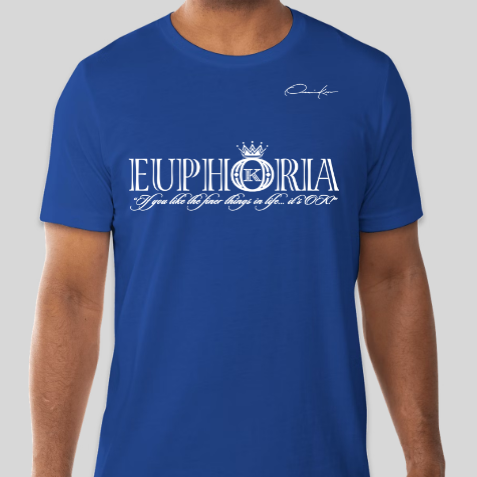 royal blue euphoria t-shirt