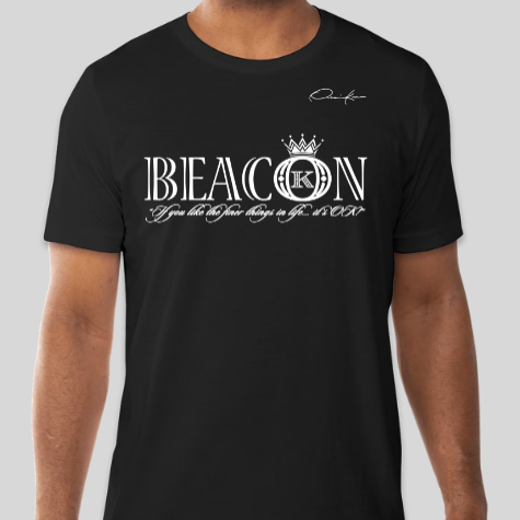 black beacon t-shirt