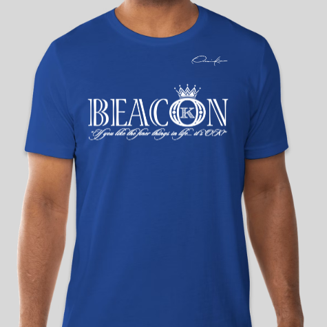 royal blue beacon t-shirt