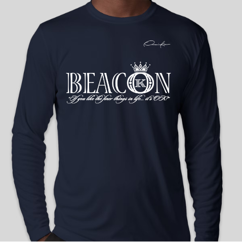 navy blue beacon long sleeve shirt