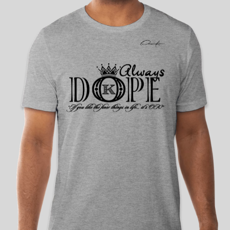 dope t-shirt gray