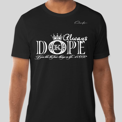 dope t-shirt black