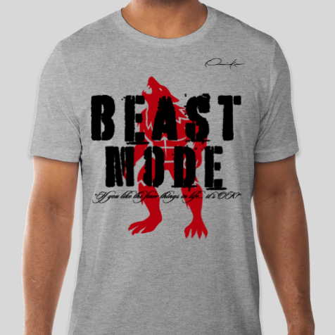 gray beast mode shirt
