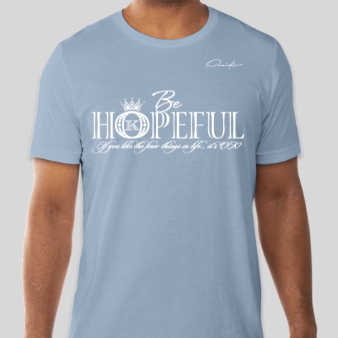 carolina blue be hopeful t-shirt