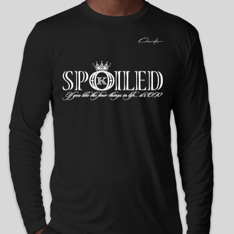 black spoiled long sleeve shirt