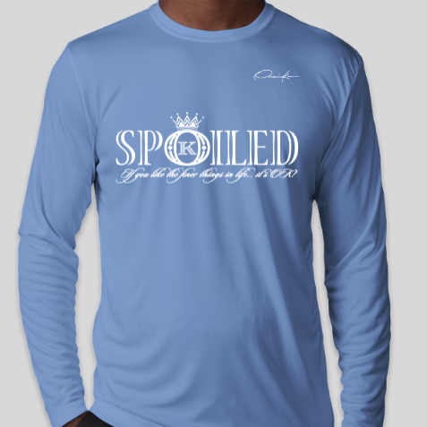 carolina blue spoiled long sleeve shirt