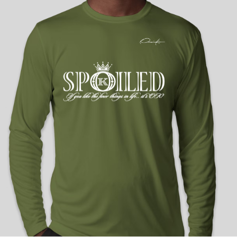 army green spoiled long sleeve shirt