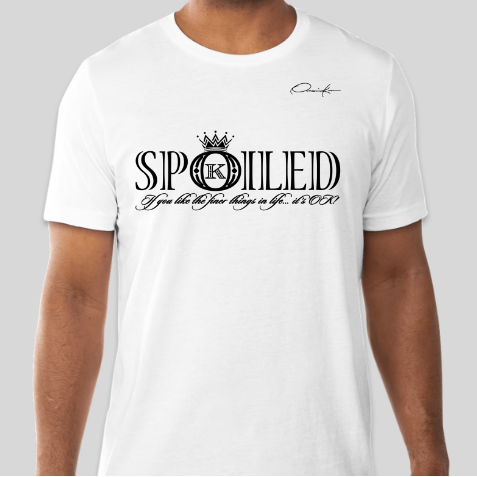 white spoiled t-shirt