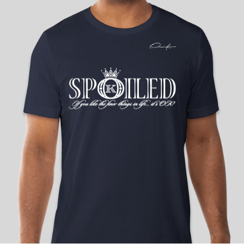 men's navy blue spoiled t-shirt