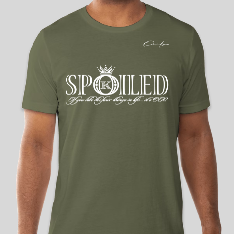 army green spoiled t-shirt