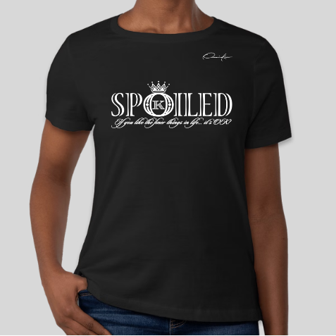 black spoiled t-shirt