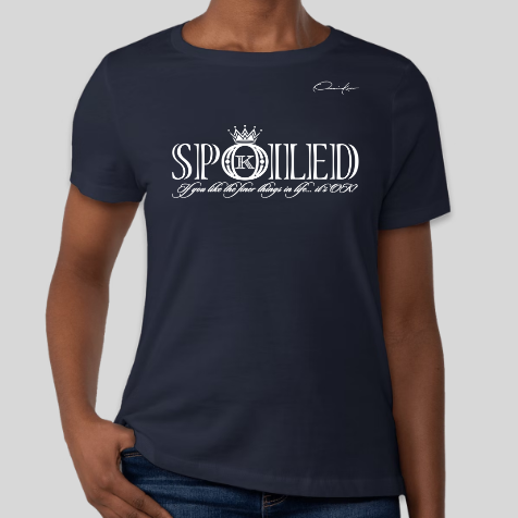 navy blue spoiled t-shirt
