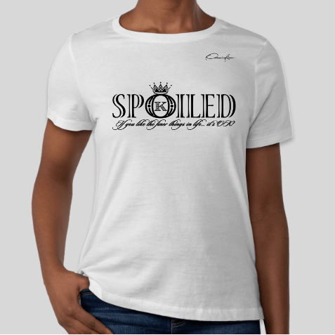white spoiled t-shirt