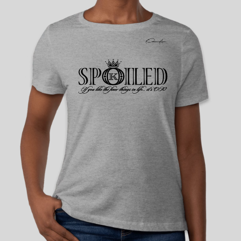 gray spoiled t-shirt