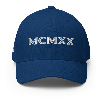 zeta phi beta royal blue MCMXX cap
