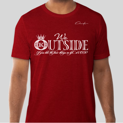we outside t-shirt red