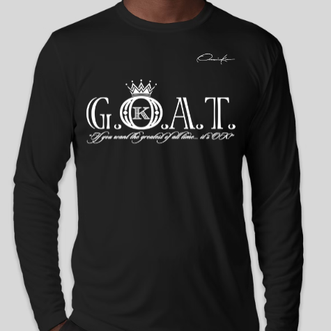 goat long sleeve shirt black
