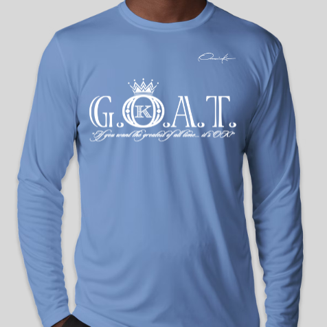 goat long sleeve shirt carolina blue