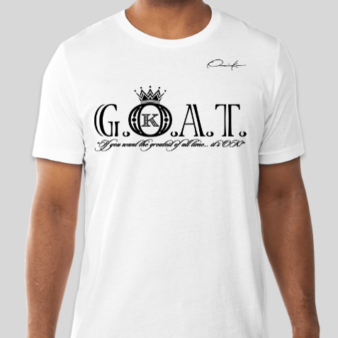 goat t-shirt white