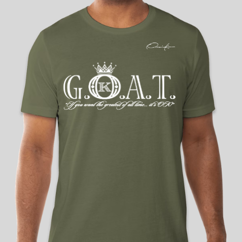goat t-shirt army green