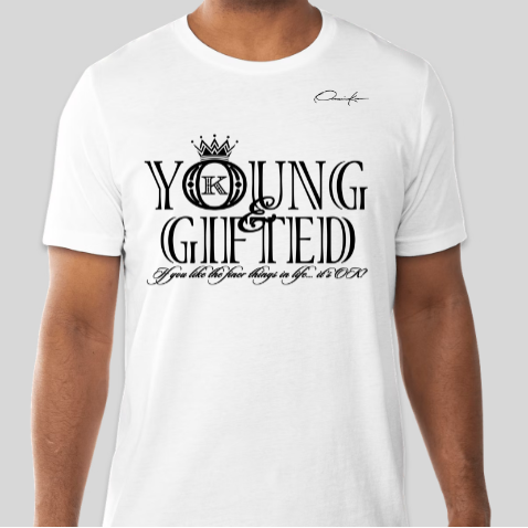 young & gifted t-shirt white
